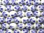 Porcelain Blue Cherry Blossom Flower Decal Beads
